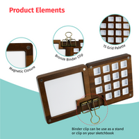 Personalized 15 Grids Watercolor Mini Palette Travel Set (Engraving Option)