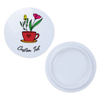 2Pcs Ceramic Mug Lids – Customizable, Fits Mug with Outside Diameter 3.25 Inch