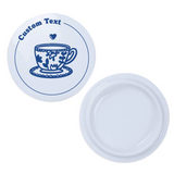 2Pcs Ceramic Mug Lids – Customizable, Fits Mug with Outside Diameter 3.25 Inch