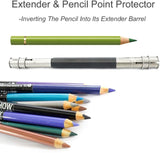 Custom Pencil Extender/Holder Double-Ended with Name (fits 8-10mm pencils)