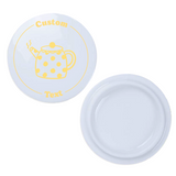 2Pcs Ceramic Mug Lids – Customizable, Fits Mug with Outside Diameter 3.25 Inch