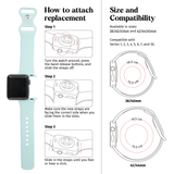 Personalized Cancer Awareness IOS Silicone Watch Band for 38mm-45mm (20 available colors!)