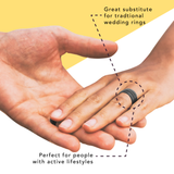 WildFire Travel Memory Adventure Engraved Beveled Silicone Ring