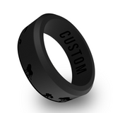 WildFire Lion Jungle Engraved Beveled Silicone Ring