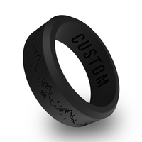 WildFire Snowmobile Engraved Beveled Silicone Ring