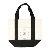 Custom Company Logo 16oz Mini Canvas Tote Bag w/ External Pocket (8 Colors)
