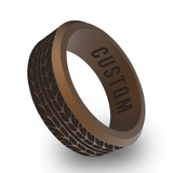 WildFire Car Tire Engraved Beveled Silicone Ring