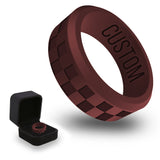 WildFire Checkered Silicone Ring + Ring Box