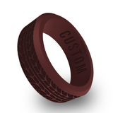 WildFire Car Tire Engraved Beveled Silicone Ring