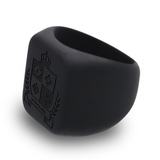 WildFire Family Crest Chunky Square Signet Statement Ring