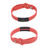 Adjustable Medical Silicone Band Bracelet with 304 Stainless Steel ID Tag (Available in 4 Colors)