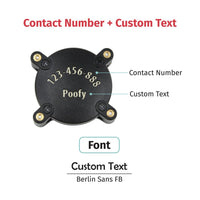 Custom Engraved IP68 ABS Waterproof Airtag Dog Cat Collar Holder