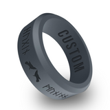 WildFire Odin's Ravens Engraved Beveled Silicone Ring
