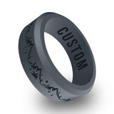 WildFire Snowmobile Engraved Beveled Silicone Ring