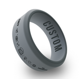 WildFire Personality Types Engraved Beveled Silicone Ring