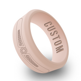 WildFire Diamond 1 Engraved Beveled Silicone Ring
