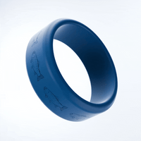 WildFire Trout Fish Engraved Beveled Silicone Ring
