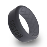 WildFire Air Vent Breathable Engraved Beveled Silicone Ring