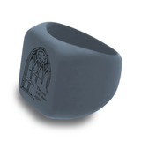 WildFire Cathedral Window Chunky Square Signet Statement Ring