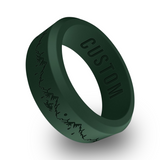 WildFire Snowmobile Engraved Beveled Silicone Ring
