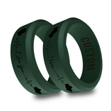 WildFire 2Pcs I Love You I Know Wedding Silicone Ring
