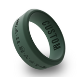 WildFire Personality Types Engraved Beveled Silicone Ring
