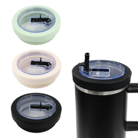 40 Oz Tumbler Leak Proof Flip Straw Lid Replacement for Stanley Quencher