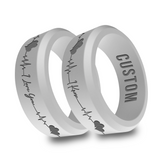 WildFire 2Pcs I Love You I Know Wedding Silicone Ring