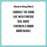 WildFire Affirmation Mantra Silicone Ring