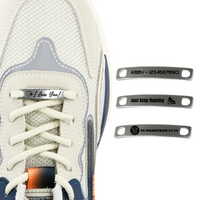 Custom Engraved 2Pcs Metal Shoe Tag, 301 Stainless steel