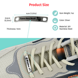 Custom Engraved 2Pcs Metal Shoe Tag, 301 Stainless steel
