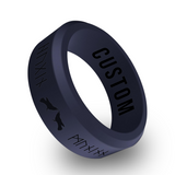 WildFire Odin's Ravens Engraved Beveled Silicone Ring