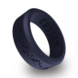 WildFire Snowmobile Engraved Beveled Silicone Ring