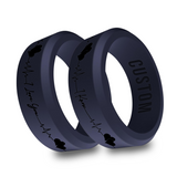 WildFire 2Pcs I Love You I Know Wedding Silicone Ring