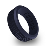 WildFire Car Tire Engraved Beveled Silicone Ring