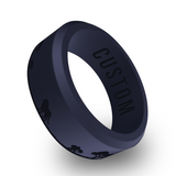 WildFire Lion Jungle Engraved Beveled Silicone Ring