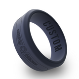 WildFire Diamond 1 Engraved Beveled Silicone Ring