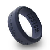 WildFire Personality Types Engraved Beveled Silicone Ring