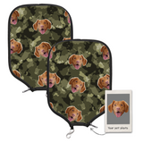 Personalized Pet Photo Pickleball Paddle Cover