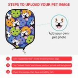 Personalized Pet Photo Pickleball Paddle Cover