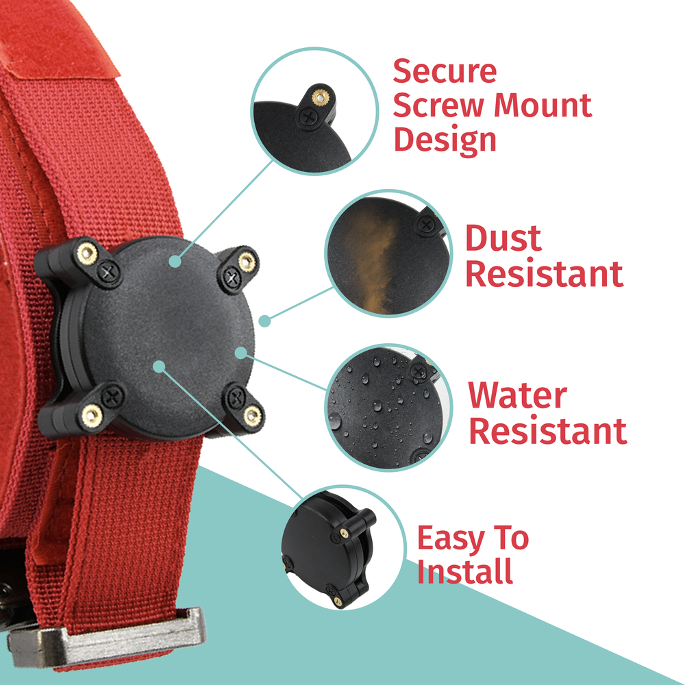 Custom Engraved IP68 ABS Waterproof Airtag Dog Cat Collar Holder