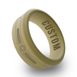 WildFire Diamond 1 Engraved Beveled Silicone Ring