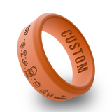 WildFire Personality Types Engraved Beveled Silicone Ring