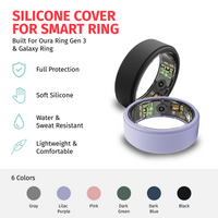 Smart Ring Silicone Cover for Ora Ring Gen 3 and Smsng Galaxy Ring, 6 Colors, 2 Sizes