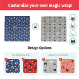 Personalized Pet Photo Wrapping Cloth / Self-Adhesive Cloth (15x15 in)