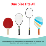 Custom 1Pc Pickleball Paddle Silicone Band on Racket Racquetball Paddle for Pickleball Lovers