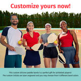 Custom 1Pc Pickleball Paddle Silicone Band on Racket Racquetball Paddle for Pickleball Lovers