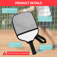 Custom Pickleball Cover/Case with Mesh Net, Inner Pockets, and a Handle Strap