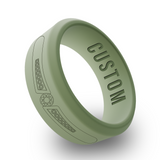 WildFire Diamond 1 Engraved Beveled Silicone Ring
