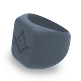 WildFire Masonic Chunky Square Signet Statement Ring